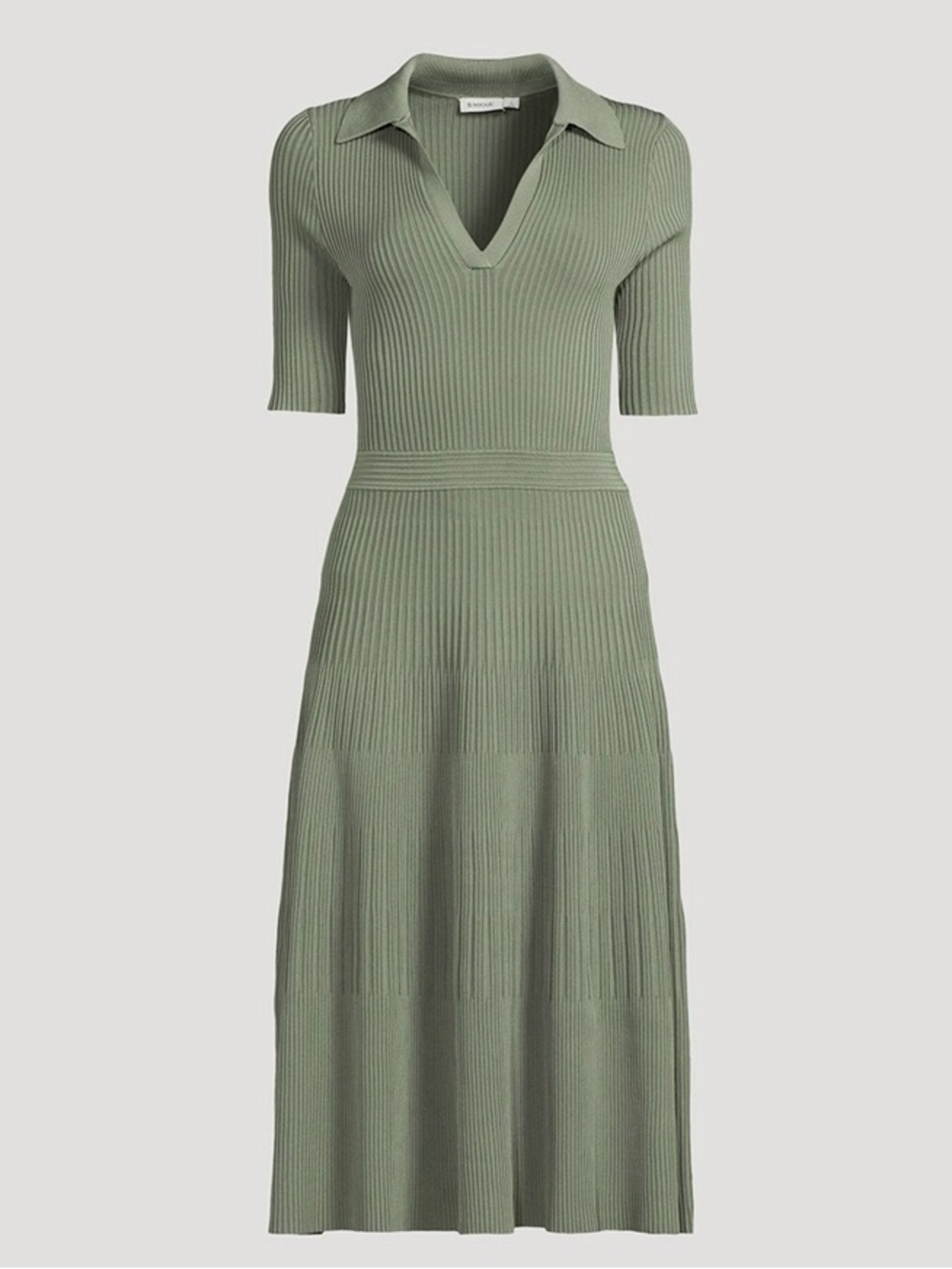 SIMKHAI RIBBED MIDI DRESS